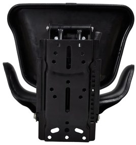 Assento de trator com suspensão, preto