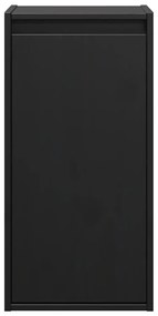 Armários de parede 2 pcs 30x30x60 cm pinho maciço preto