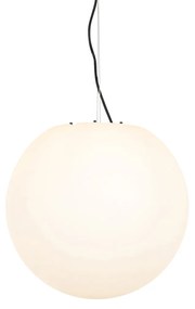 Candeeiro de teto exterior moderno branco 45 cm IP65 - Nura Moderno
