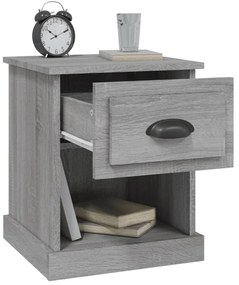 Mesa de cabeceira 39x39x47,5 cm derivados madeira cinza sonoma