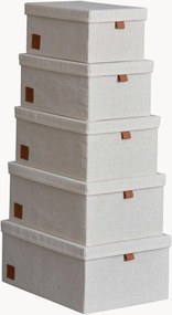 Caixas de arrumação Premium, conjunto de 5