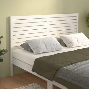 Cabeceira de cama 186x4x100 cm pinho maciço branco