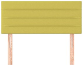 Cabeceira de cama tecido 90x5x78/88 cm verde