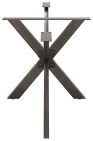 Pé de mesa de jantar em formato de aranha, preto, 150x78x(72-73) cm, a