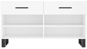Banco sapateira 102x35x55 cm derivados de madeira branco