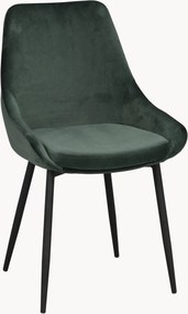 Cadeiras estofadas em veludo Sierra, conjunto de 2