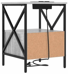 Armário de Cabeceira 2 pcs Sonoma cinzento 41.5 x 40.5 x 55 cm