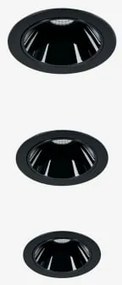 Pack De 3 Downlights Led Embutidos Com Molduras Ø3 Cm Para Exterior Em Alumínio Com Acendimento E Apagamento Progressivo Luisian Preto & 3 W & 23º & B