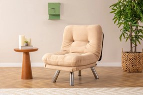 Sofá-Cama de 1 Lugar Misa – Creme – 110 cm x 70 cm