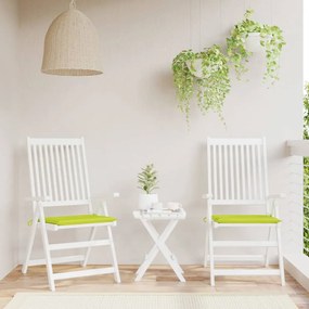 vidaXL Almofadões cadeiras jardim 2pcs tecido oxford verde brilhante