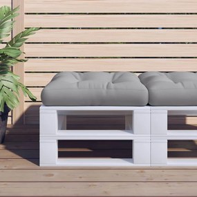 Almofadão p/ sofá paletes 60x60x12 cm tecido cinzento