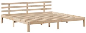 Cama com estante sem colchão 180x200 cm pinho maciço