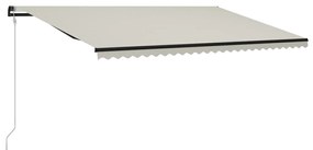 Toldo retrátil automático 600x300 cm cor creme