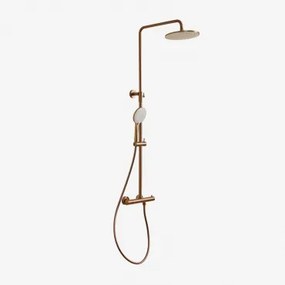 Coluna De Duche Termostática Em Latão Orveta Amarelho Ouro Rousa - Sklum