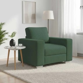 vidaXL Poltrona 100x77x82 cm tecido corduroy verde escuro