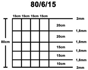 Vedação de jardim 50 m 80 cm aço galvanizado