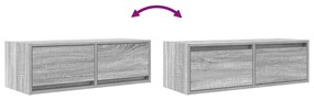 Móveis de TV 2pcs 80x31x25,5cm deriv. madeira sonoma cinzento