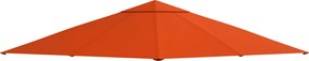 Outsunny Toldo Substituição 3x3m Pérgola Jardim Orifícios Drenagem Ventilação Resistente Água Sol Laranja | Aosom Portugal