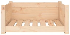Cama para cães 65,5x50,5x28 cm madeira de pinho maciça