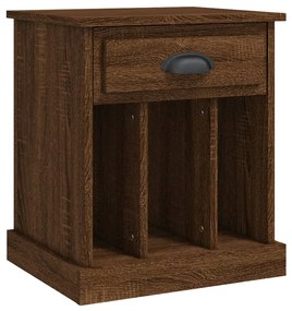 Mesas de cabeceira 2 pcs 43x36x50 cm cor carvalho castanho