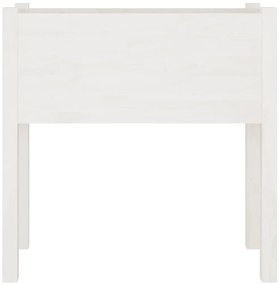 Vaso de jardim 70x31x70 cm madeira de pinho maciça branco
