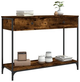 Mesa consola 100x34,5x75cm derivados de madeira carvalho fumado