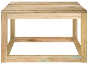 2 pcs conjunto lounge de jardim pinho impregnado a verde
