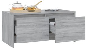 Mesa de centro 90x50x41,5 cm derivados madeira cinzento sonoma