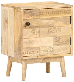 vidaXL Mesa de cabeceira 40x30x50 cm madeira de mangueira maciça