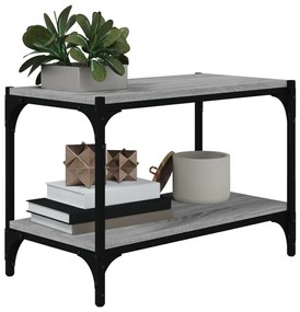 Móvel de TV 60x33x41 cm derivados madeira/aço cinzento sonoma