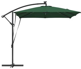 Guarda-sol de Bananeira Cantilever Verde 249 x 249 x 250 cm