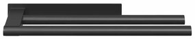 Suporte de Toalha Preto 40 x 9 x 4 cm Aço inoxidável