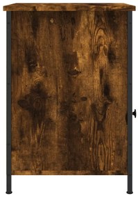 Mesa de cabeceira 40x42x60 cm derivados madeira carvalho fumado