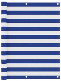 Tela de varanda 120x400 cm tecido Oxford branco e azul