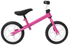 Bicicleta de equilíbrio com rodas de 9,5" rosa