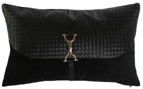 Almofada Home ESPRIT Preto Dourado 50 x 10 x 30 cm
