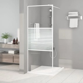 152150 vidaXL Divisória de chuveiro vidro transparente ESG 80x195 cm branco