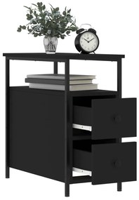 Mesa de cabeceira 30x60x60 cm derivados de madeira preto