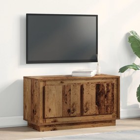 Armário de TV vidaXL Madeira Velha 80x35x45 cm Madeira de Engenharia