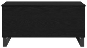 Mesa de Centro Carvalho Preto 90x44,5x45 cm Madeira Aglomerada