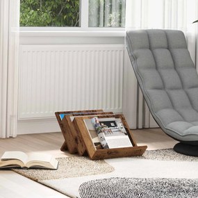 vidaXL Estante de Revistas Madeira antiga 53 x 40 x 28,5 cm