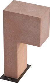 Poste de exterior moderno terracota 35cm IP44 - Pompei