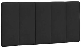 Estrutura de cama c/ luzes LED 100x200 cm veludo preto