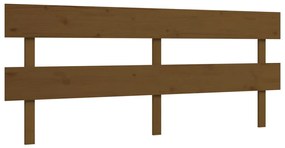 Cama para idosos c/ cabeceira 200x200 cm madeira castanho-mel