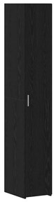 Armário de Armazenamento Slim vidaXL Carvalho Preto 30x42.5x225 cm Mad