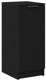 Gabinete de Sapatos vidaXL Carvalho Preto 30x35x70 cm Madeira de Engen