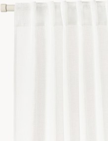 Cortinas semitransparentes com multi-banda Ibiza, conjunto de 1, L 135 cm