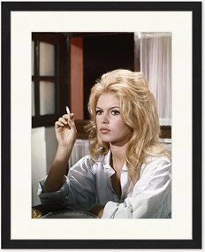 Fotografia emoldurada artesanal Brigitte Bardot