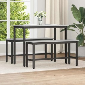 vidaXL Banco de Jantar Cinza Sonoma 100 x 32,5 x 48,5 cm