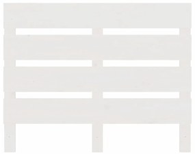 Cabeceira de cama 100x3x80 cm pinho maciço branco